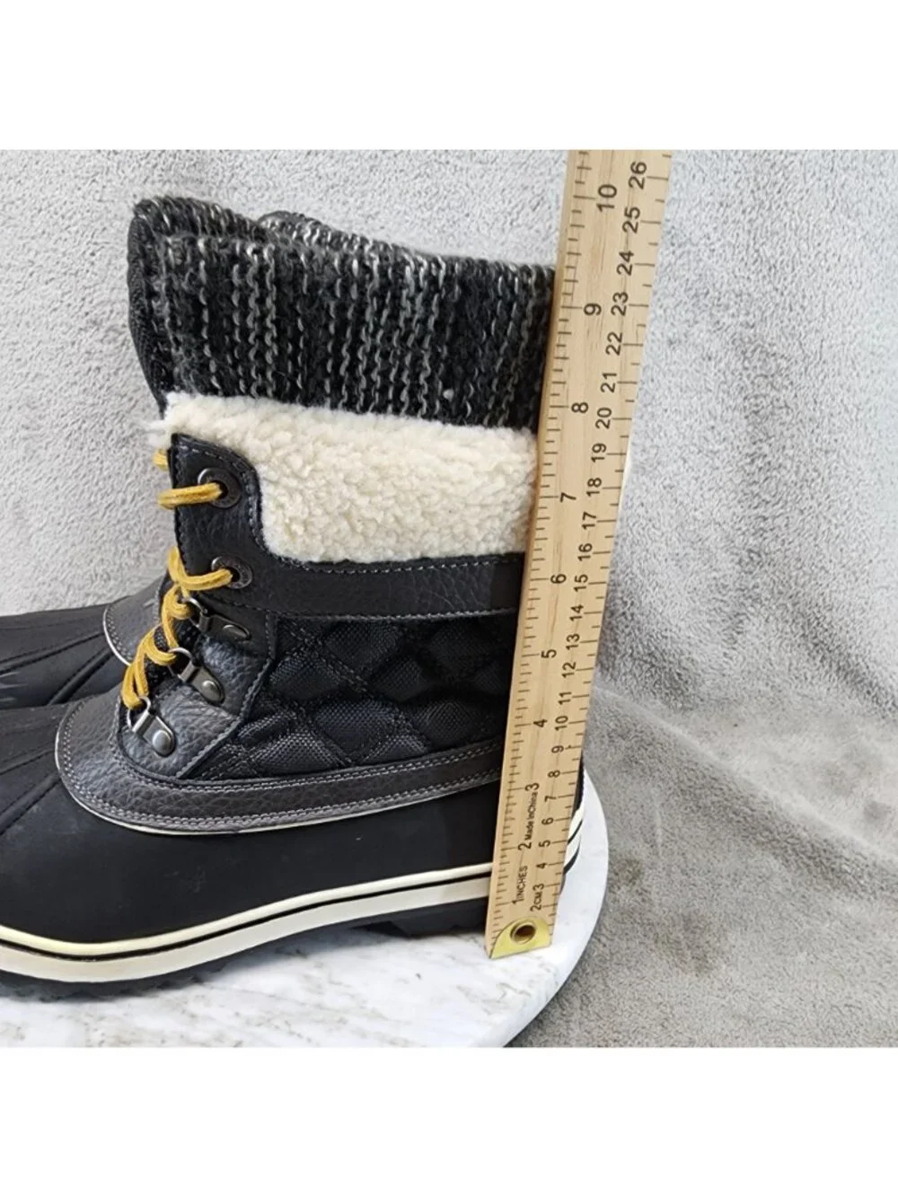 Globalwin Shoes Womens Size 10 Black Waterproof Lace Up Snow Boots *Read*
